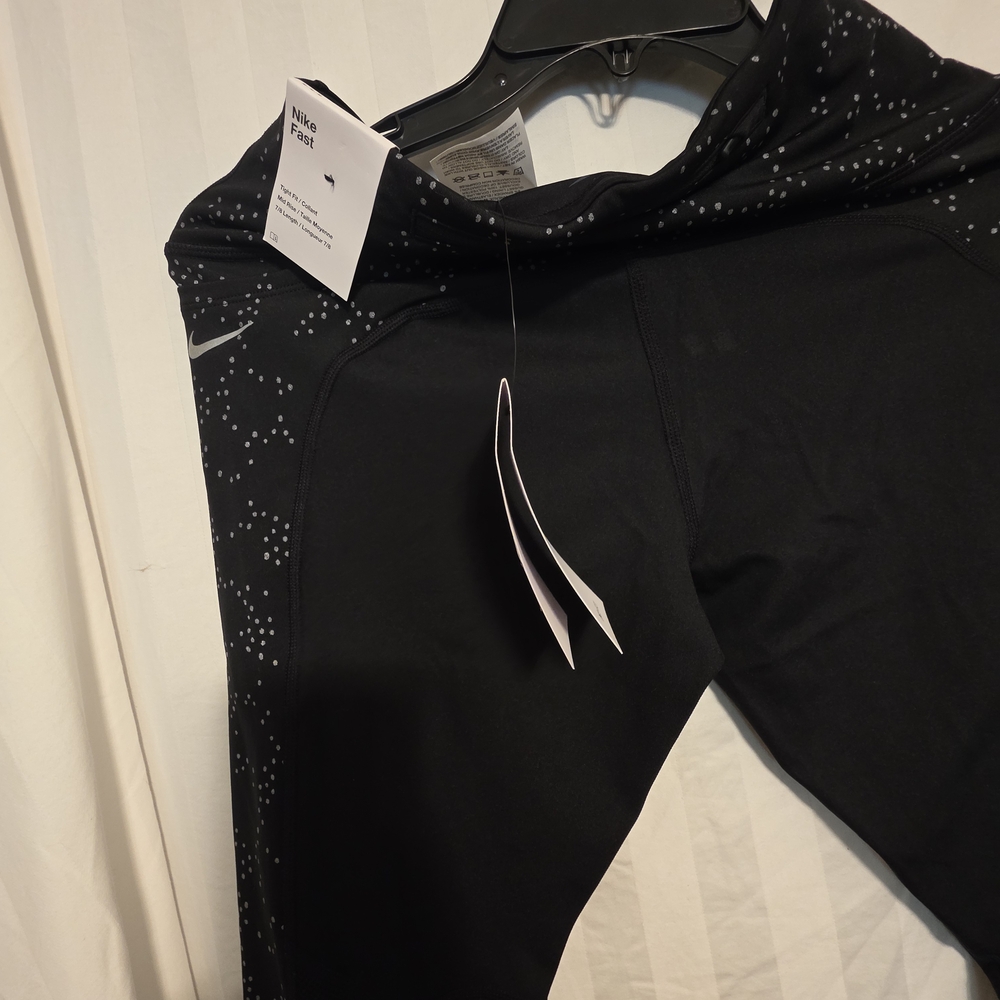 Nike Dri Fit Black Dotted Leggings